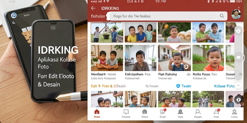 Antarmuka kolase foto yang menarik dan mudah digunakan di IDRKING.