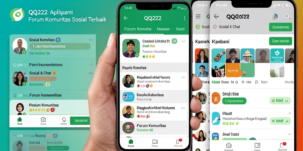 Antarmuka menarik dari aplikasi Forum Komunitas QQ222.
