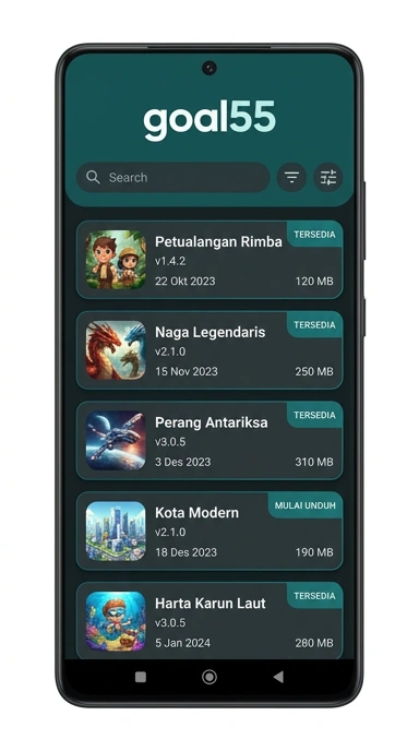 Riwayat Versi Aplikasi goal55 untuk Android
